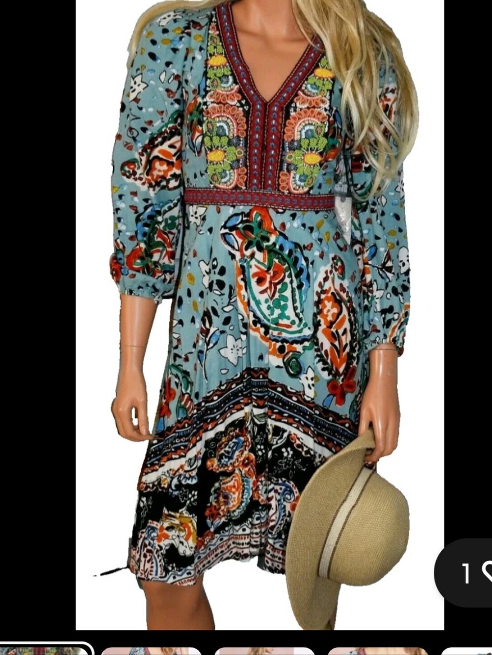 Anthropologie Akemi + Kin Karmina Beaded Dress